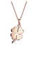 Kette Kleeblatt Glücksbringer 925 Silber Rosegold