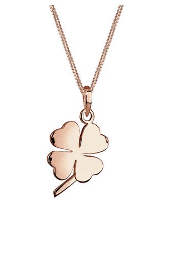ELLI Kette Kleeblatt Glücksbringer 925 Silber Rosegold