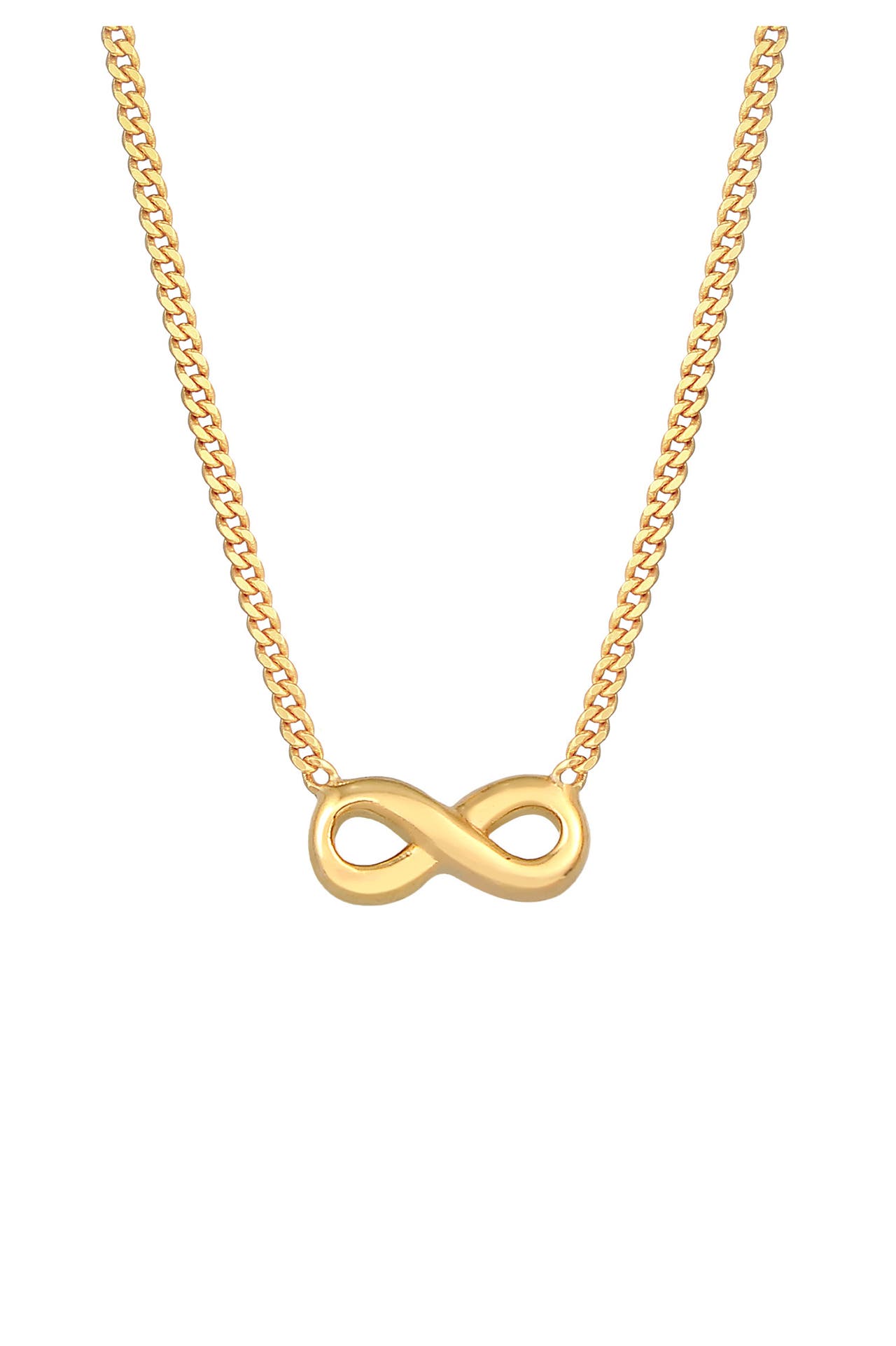 ELLI PREMIUM Kette Infinity Symbol Unendlichkeit 585 Gelbgold Gold, Bild 1