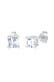 Ohrringe Stecker Quadratisch Zirkonia 925 Silber