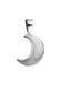 Anhänger Halbmond Moon Astro Basic Trend 925 Silber