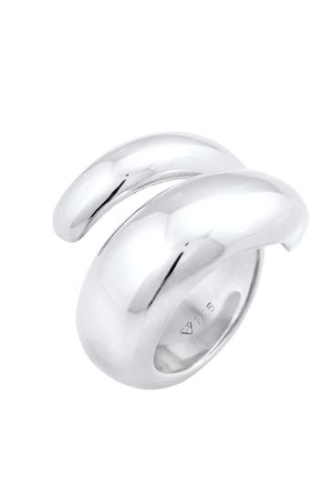 NENALINA Ring Wickelring Spiral Fingerschmuck 925 Silber Silber
