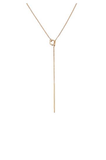 ELLI PREMIUM Kette Y-Kette Panzerkette 375 Gelbgold verstellbar Gold