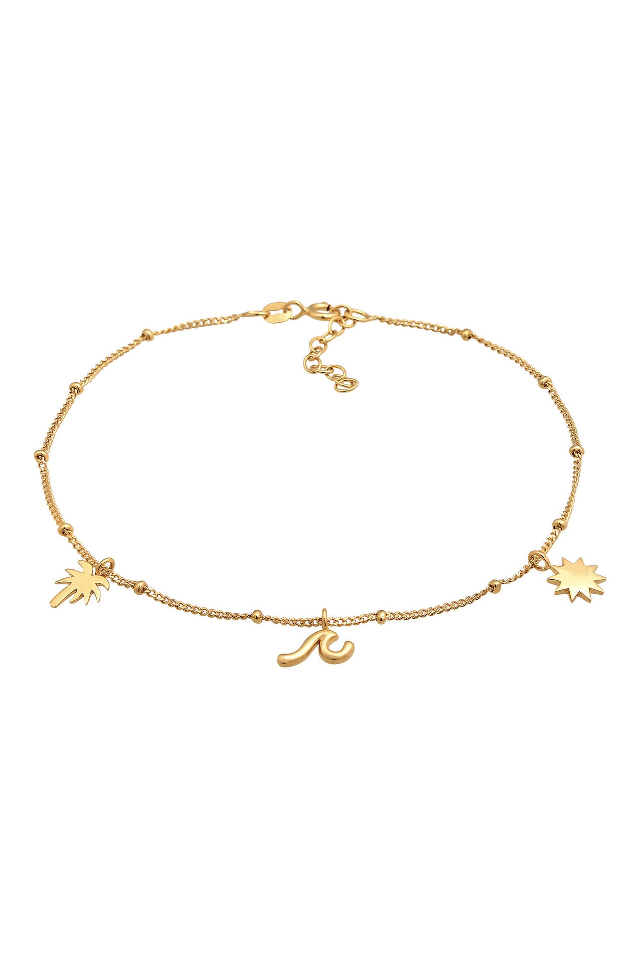 ELLI Armband Palme Boho Strand Sommer 925 Silber Gold, Bild 1