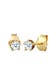 Ohrringe Ohrstecker Diamant Brillantschliff (0.022 ct) 585 Gelbgold Weiß