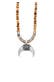 Halskette Herren Halbmond Achat Jasper Look 925er Silber