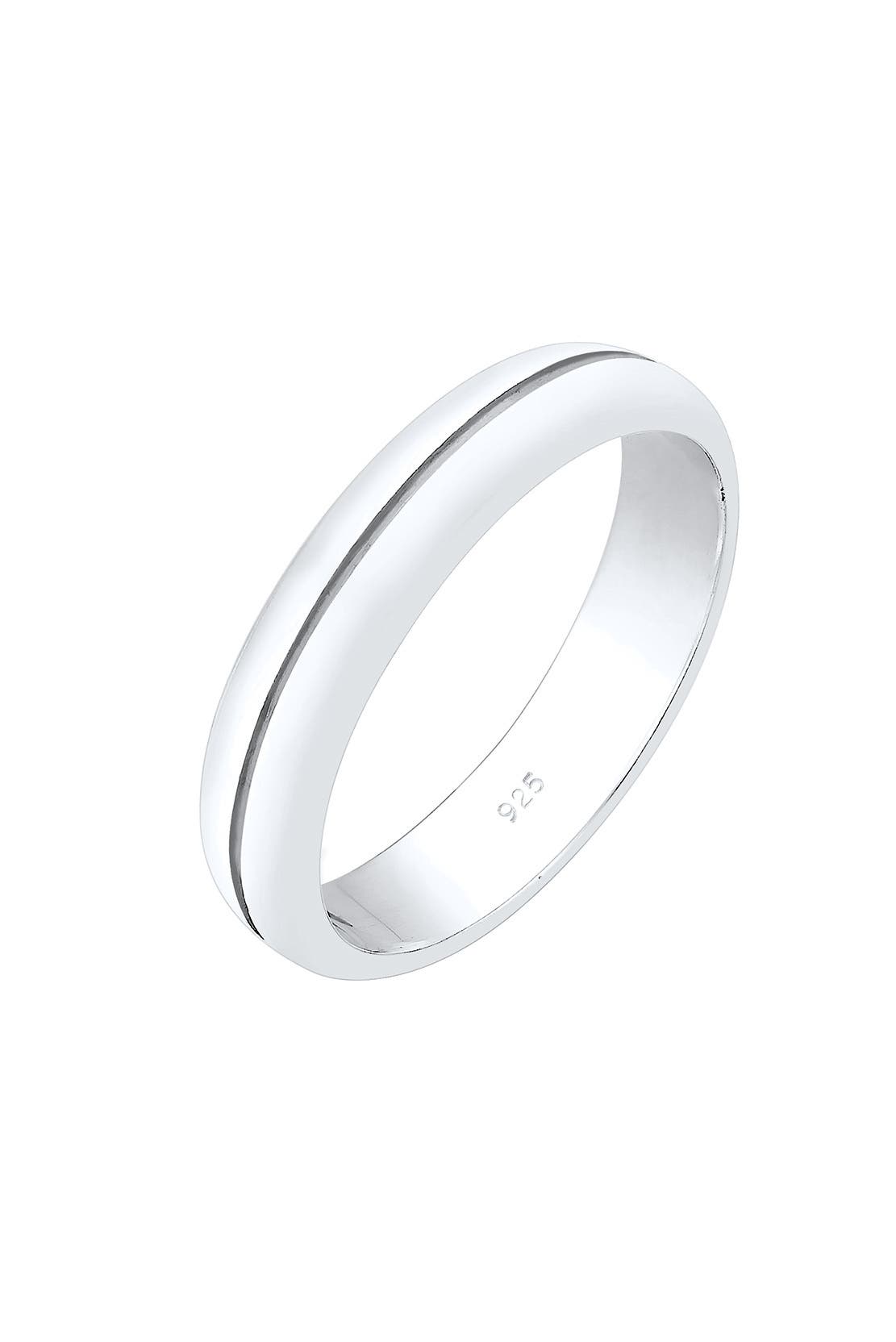 ELLI PREMIUM Ring Bandring Freundschaftsring 925 Sterling Silber Silber, Bild 1