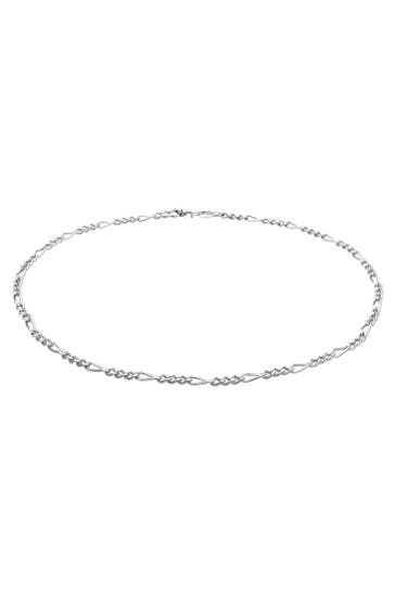 ELLI PREMIUM Kette Choker Figarokette 925 Silber Silber