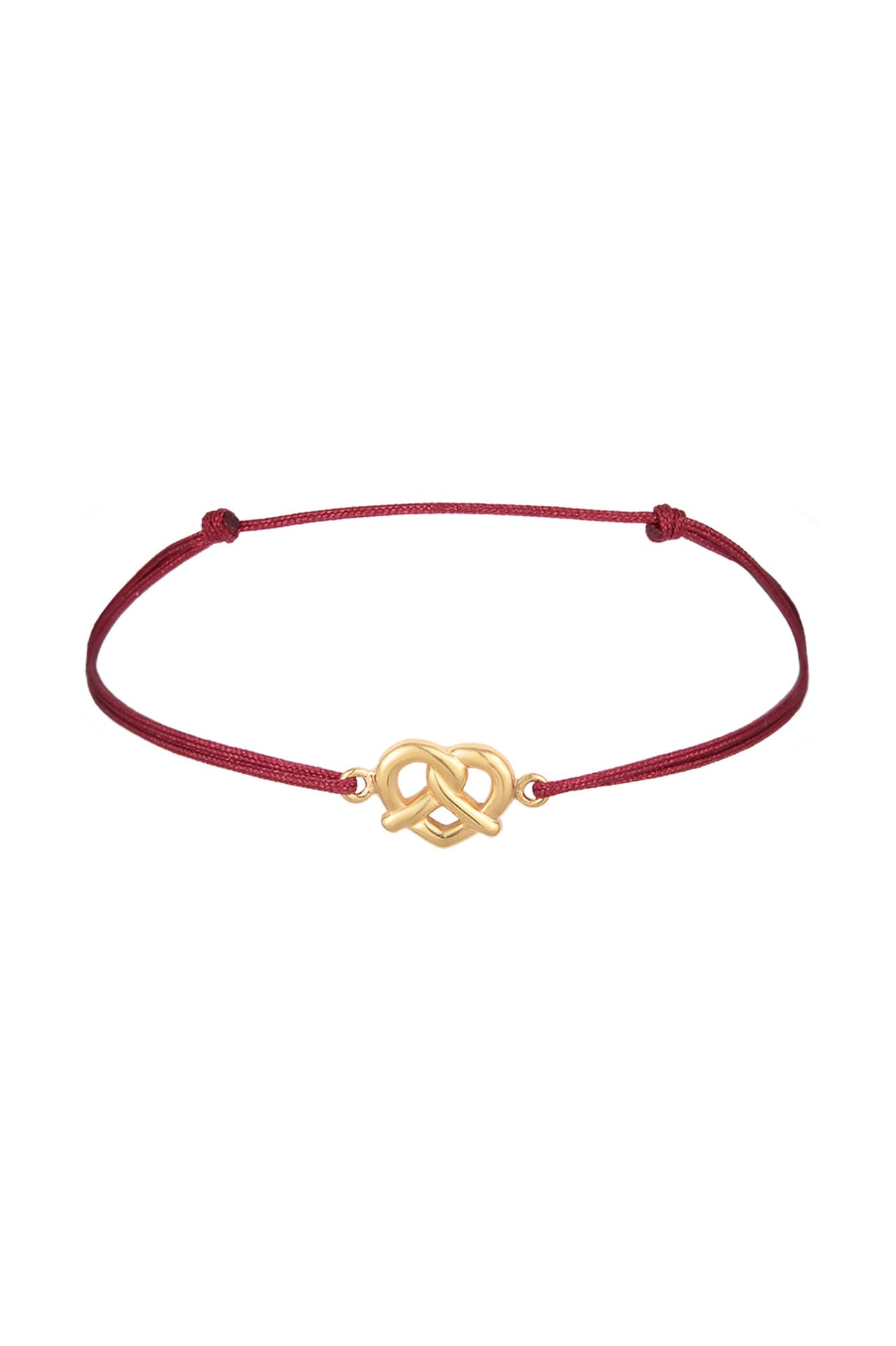 ELLI Armband Brezel Traditionell Tracht Nylon 925 Silber Gold, Bild 1