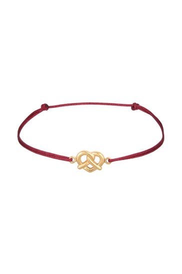 ELLI Armband Brezel Traditionell Tracht Nylon 925 Silber Gold