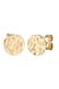 Ohrringe Ohrstecker Plättchen Gehämmert 375 Gelbgold