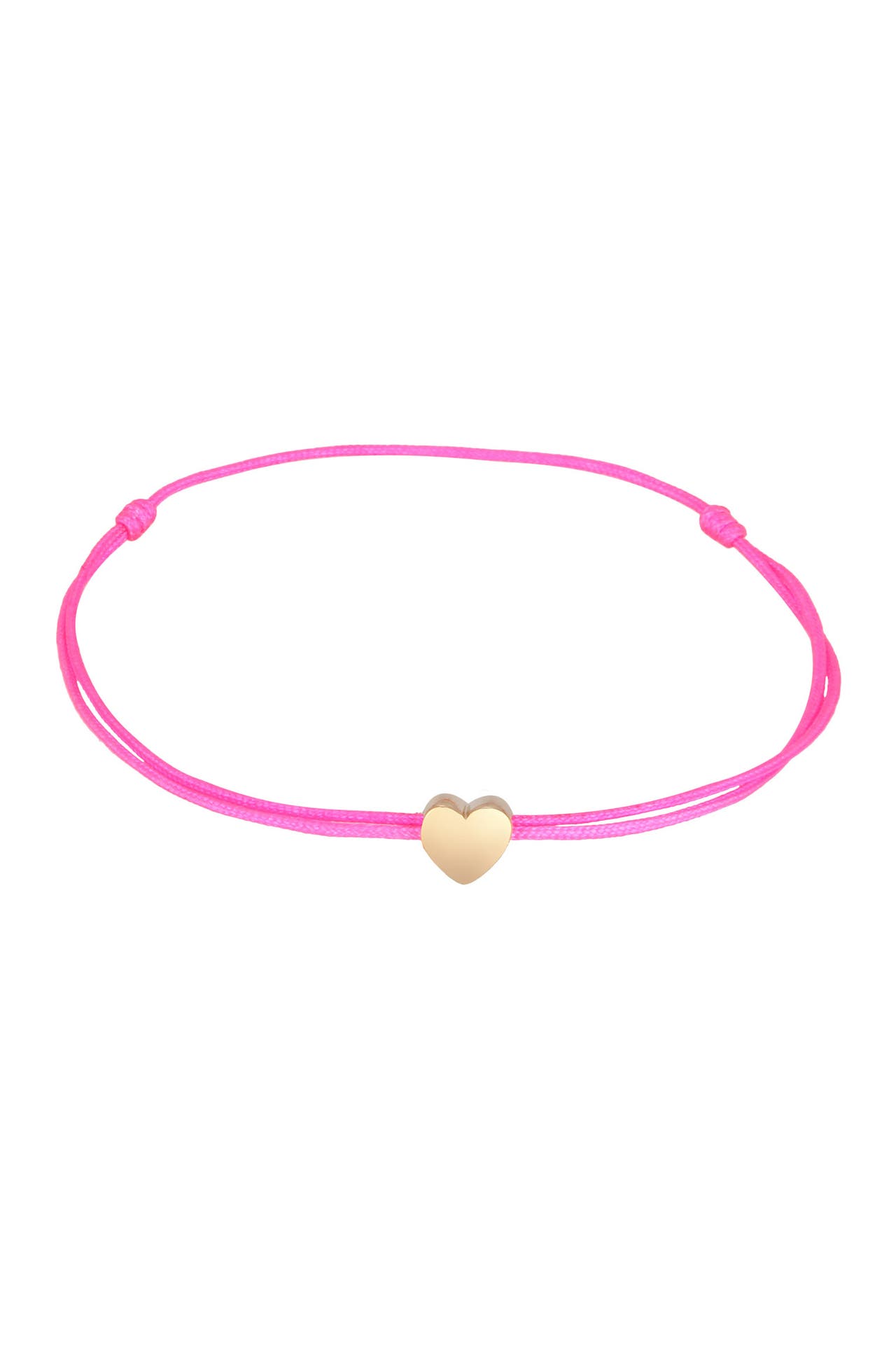 ELLI Armband Herz Liebe Textil Romantik 925 Silber Pink, Bild 1