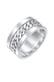 Ring Damen Bandring Panzer Design Breit 925 Silber Silber