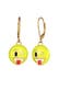 Ohrringe Smiling Face Zwinkern Emoji 925 Sterling Silber Gold