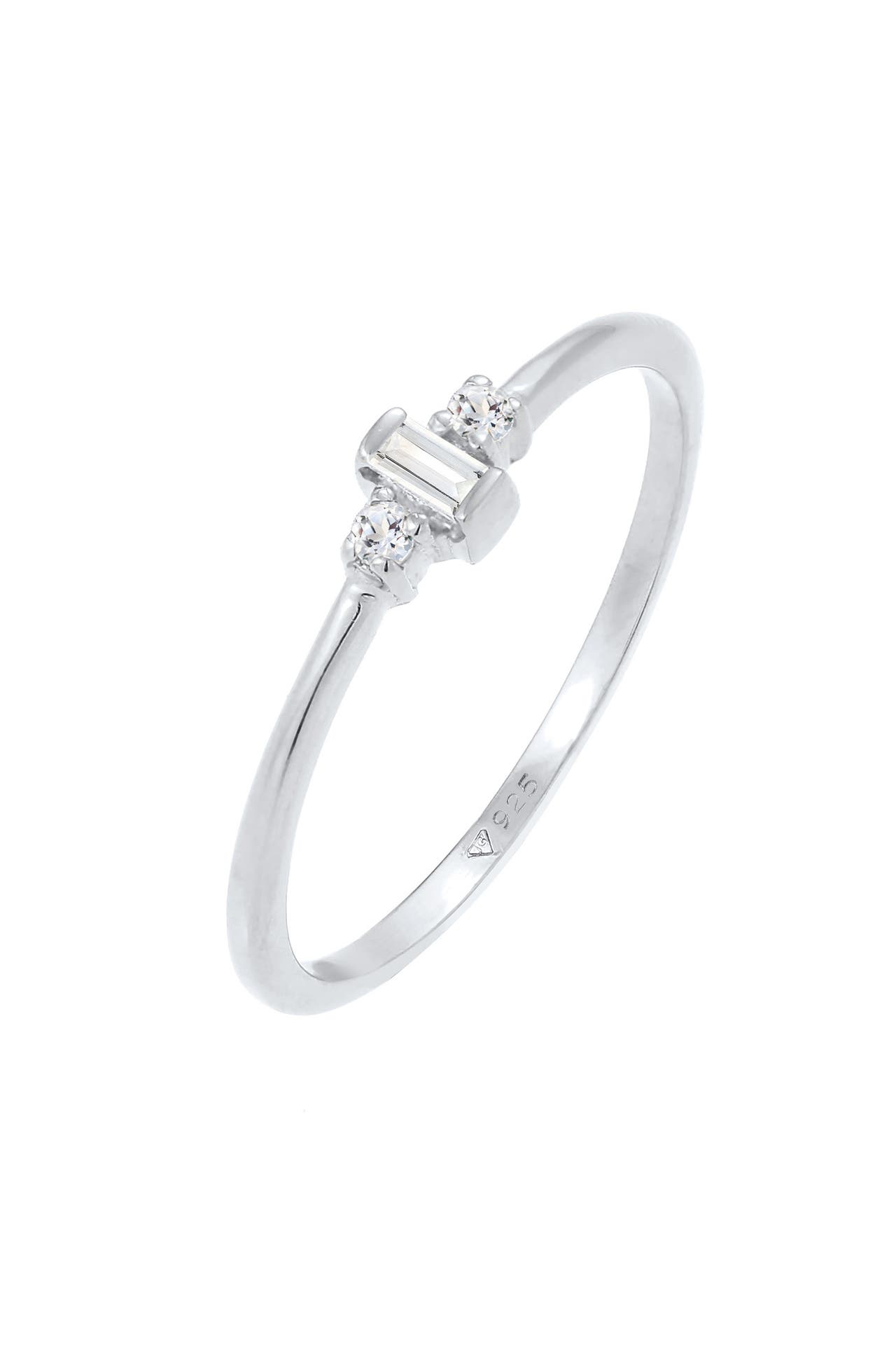 ELLI PREMIUM Ring Topas Edelstein Rechteck Verlobung 925 Silber Silber, Bild 1