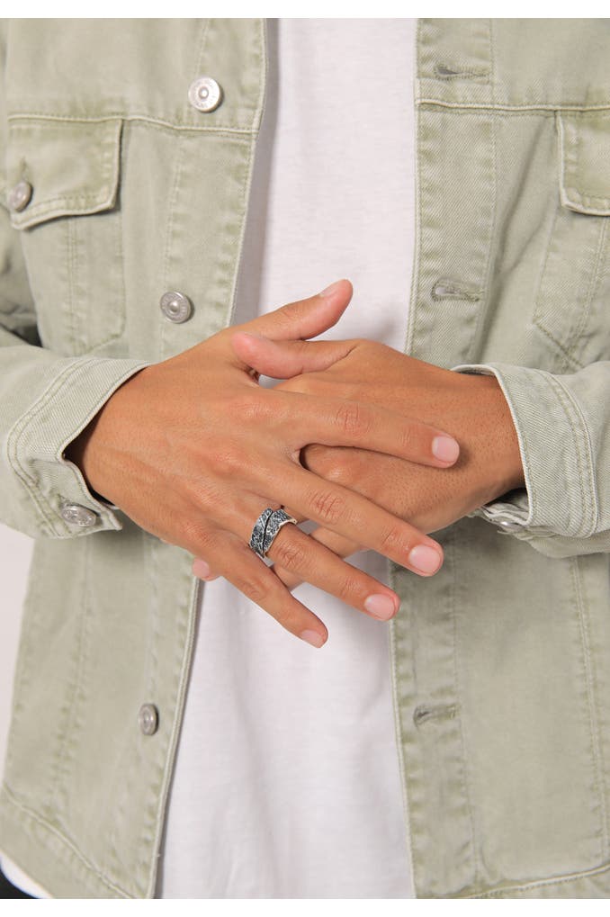 KUZZOI Used Look - Ring Struktur 925 Silber » Bandring | online Outletcity kaufen günstig