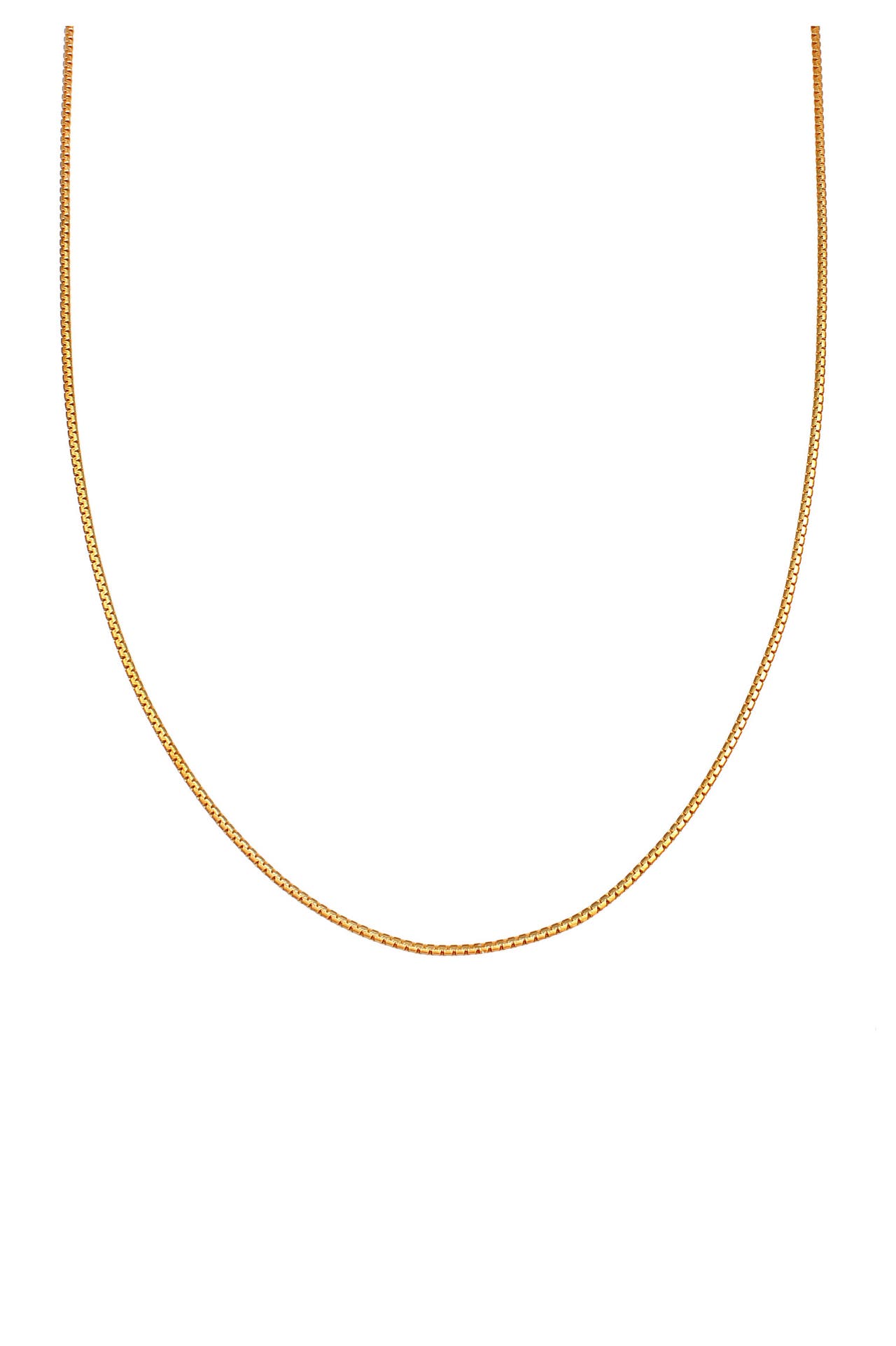 ELLI Kette Venezianer Basic Kette (1 mm) Karabiner 925 Silber Gold, Bild 1