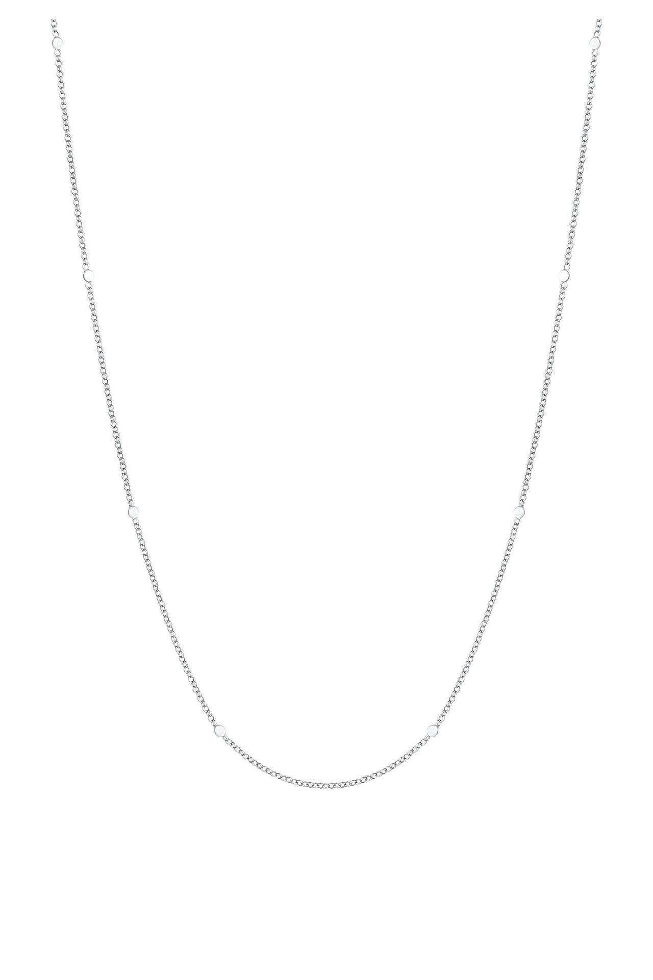 ELLI Kette Basic Erbskette Coin Plättchen 925 Silber Silber, Bild 1