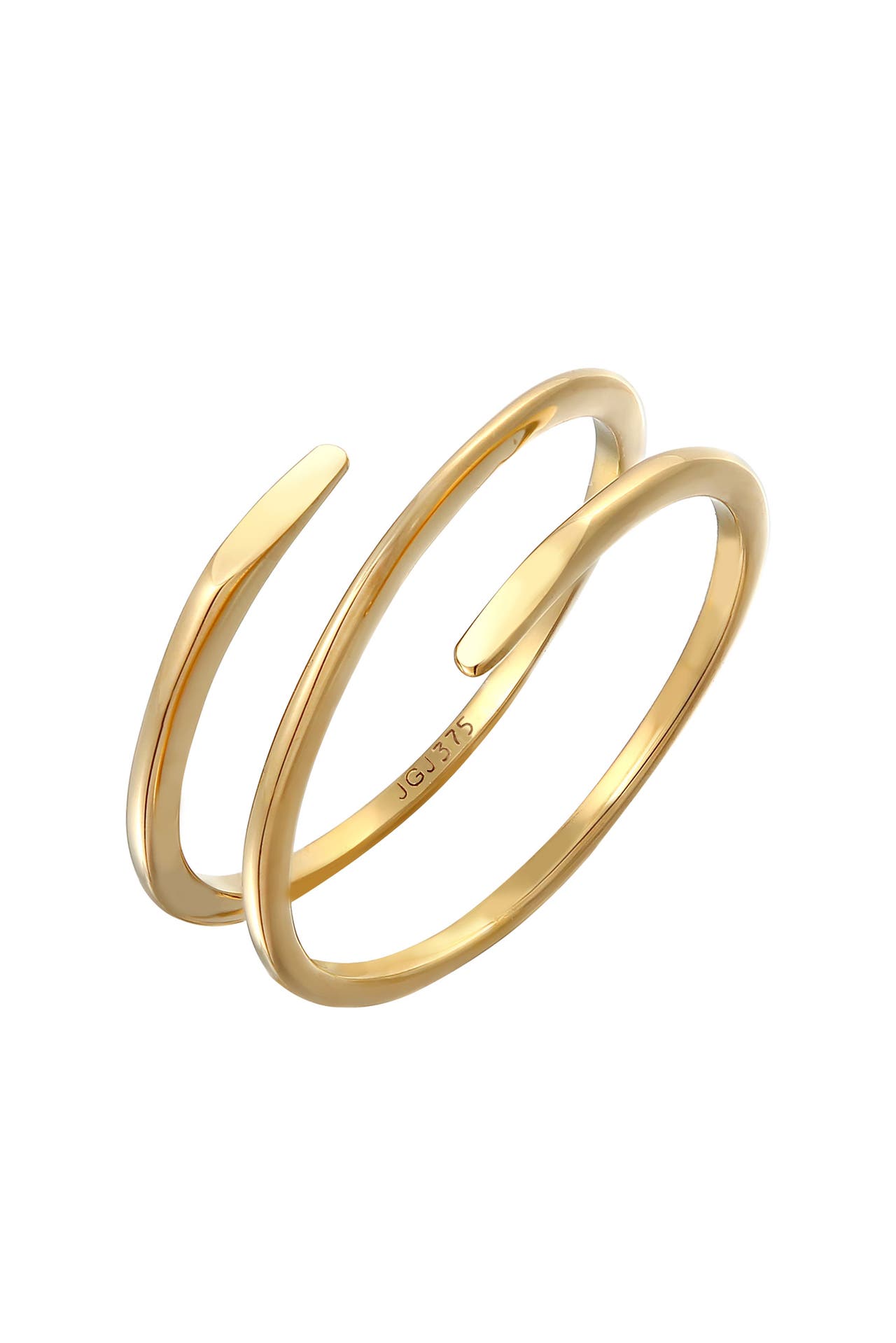 ELLI PREMIUM Ring Wickelring Twist Fein 375 Gelbgold Gold, Bild 1