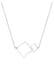 Kette Anhänger Quadrat 925 Sterling Silber Silber