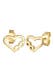 Ohrringe Herz Liebe Unendlichkeit Infinity 375er Gelbgold Gold