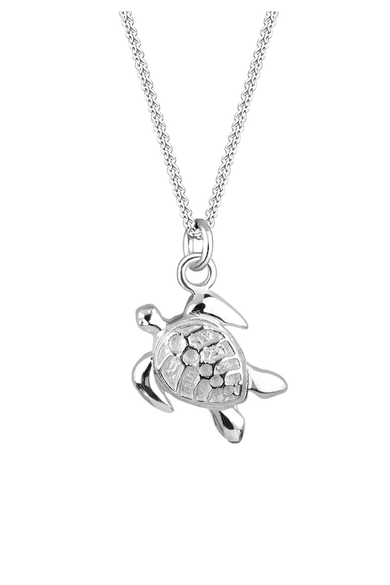 ELLI Kette Süßer Anhänger Schildkröte Schmuck Geschenk 925 Silber Silber, Bild 1