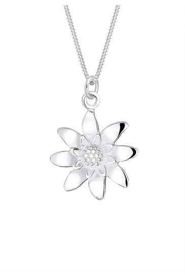 ELLI Kette Edelweis Tracht Blume 925 Sterling Silber