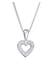 Kette Herz Liebe Romantik 925 Silber, mit Kristallen von Swarovski® Silber