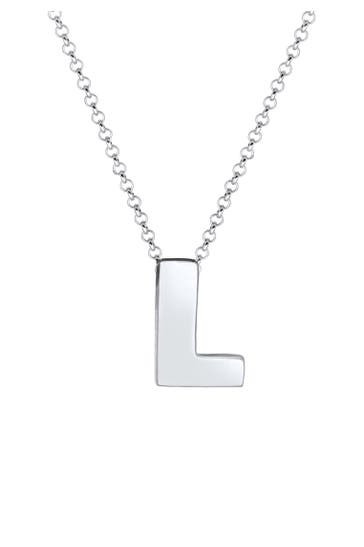 ELLI Kette Buchstabe L Initialen 925 Sterling Silber Silber