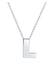 Kette Buchstabe L Initialen 925 Sterling Silber Silber