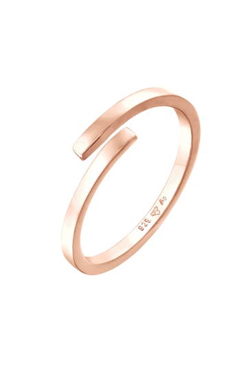 ELLI Ring Wickelring Offen Statement Geo 925 Silber Rosegold