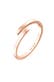 Ring Wickelring Offen Statement Geo 925 Silber Rosegold