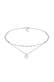 Kette Choker Layer Vintage Plättchen Anhänger 925 Silber Silber