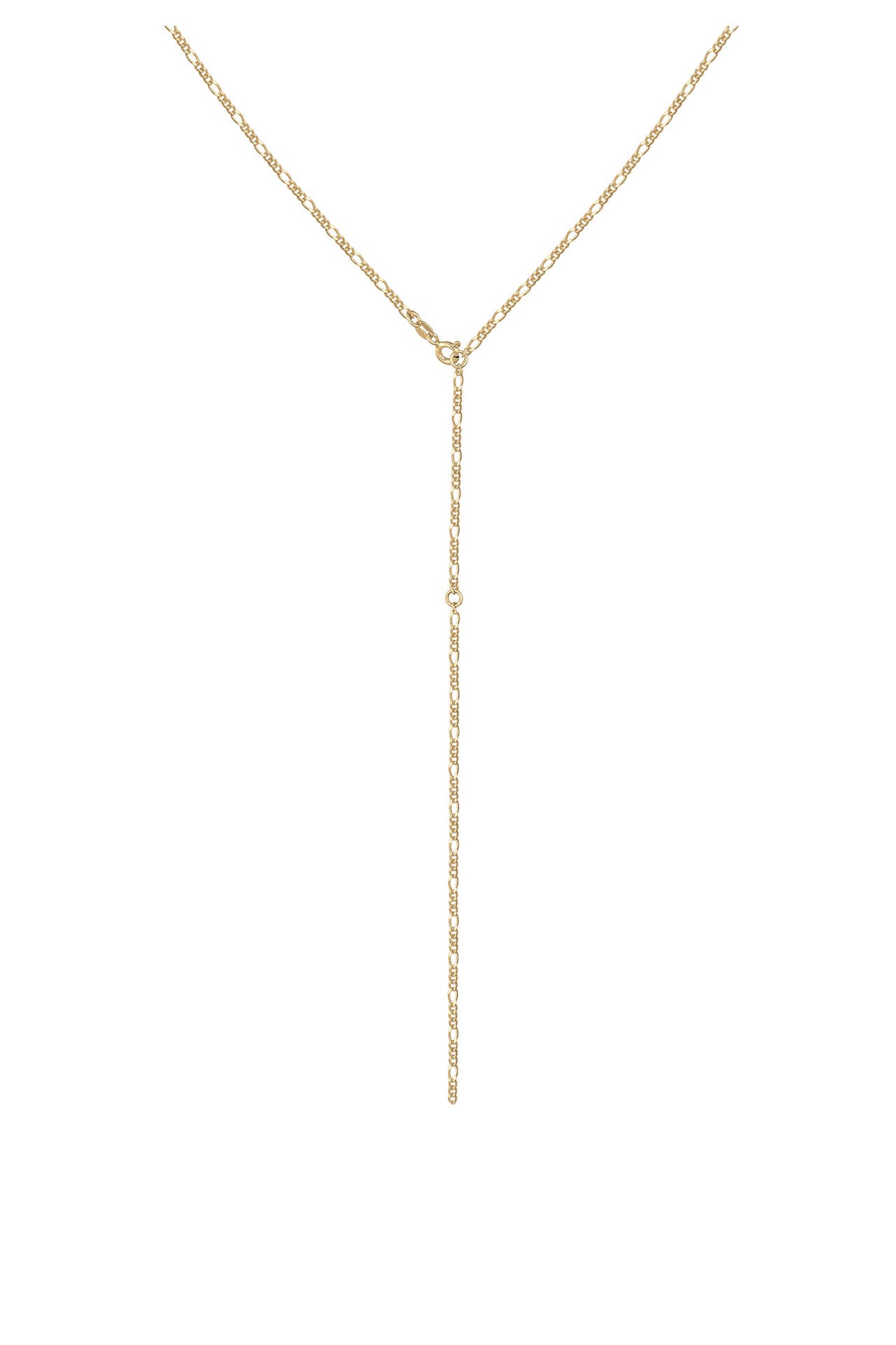 ELLI Kette Y-Kette Figaro Basic Trend Verstellbar 925 Silber Gold, Bild 1