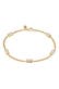 Armband Rechteck Topas Weiß 925 Sterling Silber Gold