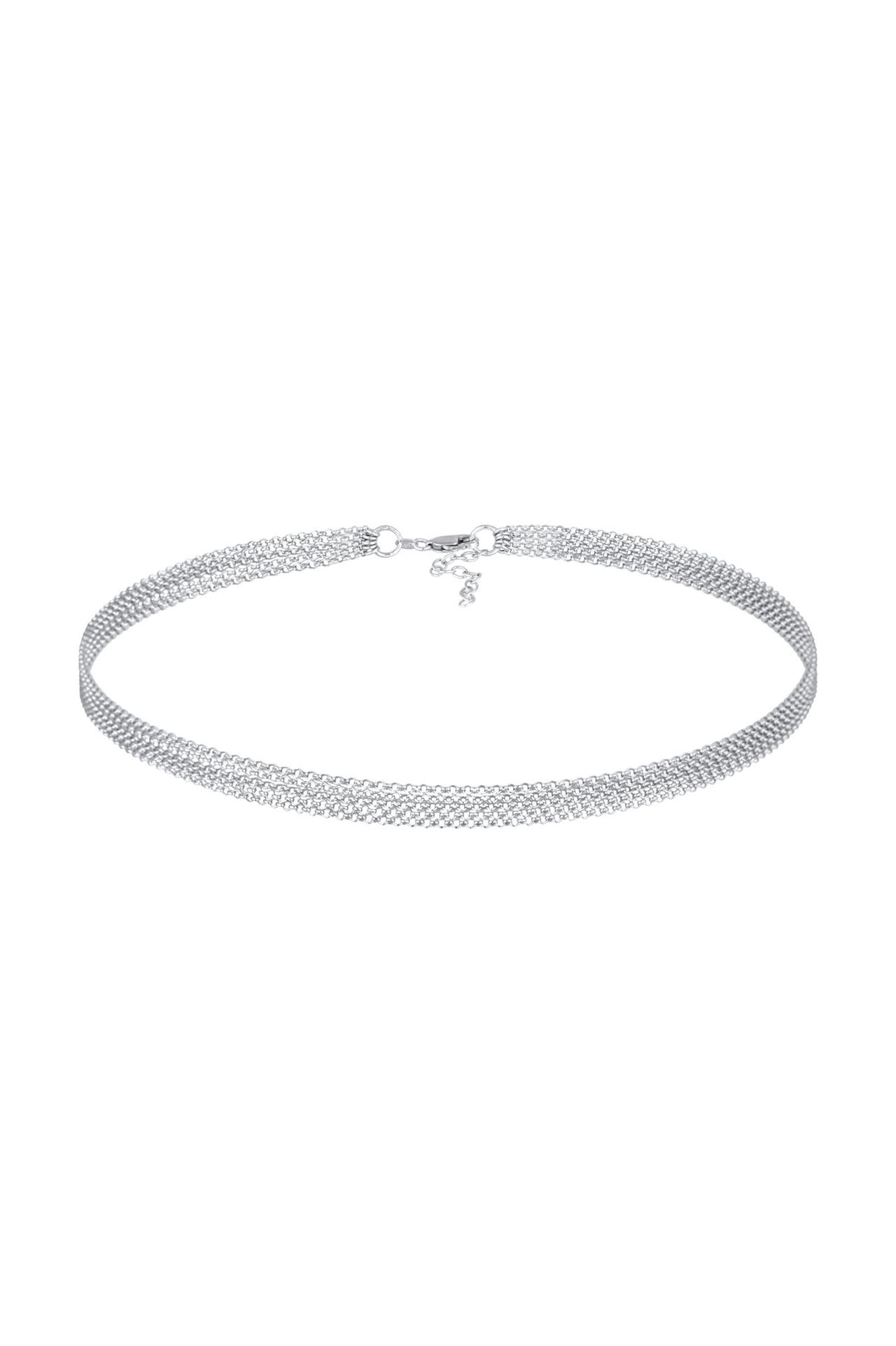 ELLI Kette Choker 5-Lagig Gliederung Modern 925 Silber Silber, Bild 1