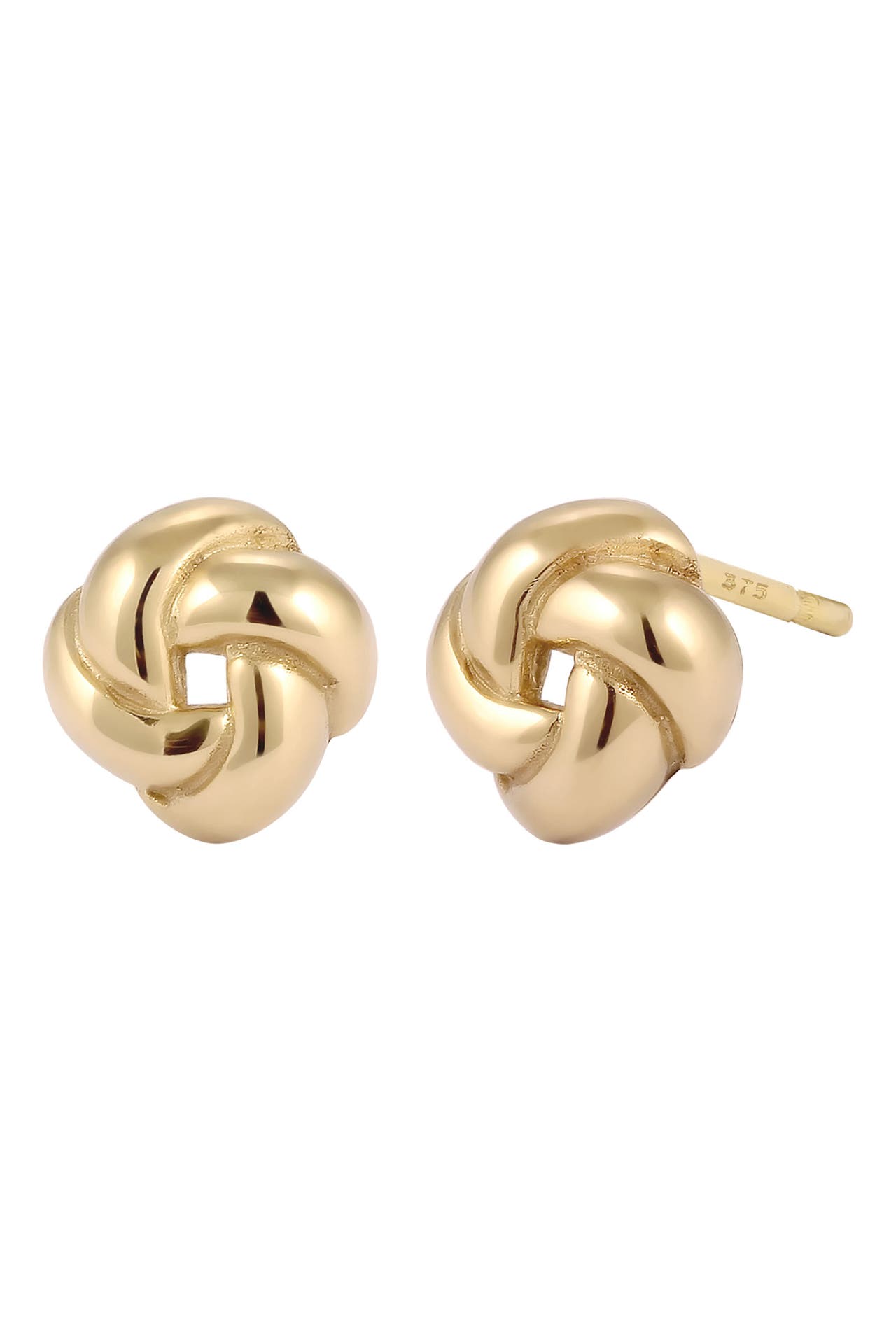 ELLI PREMIUM Ohrringe Ohrstecker Knoten 375 Gelbgold Gold, Bild 1