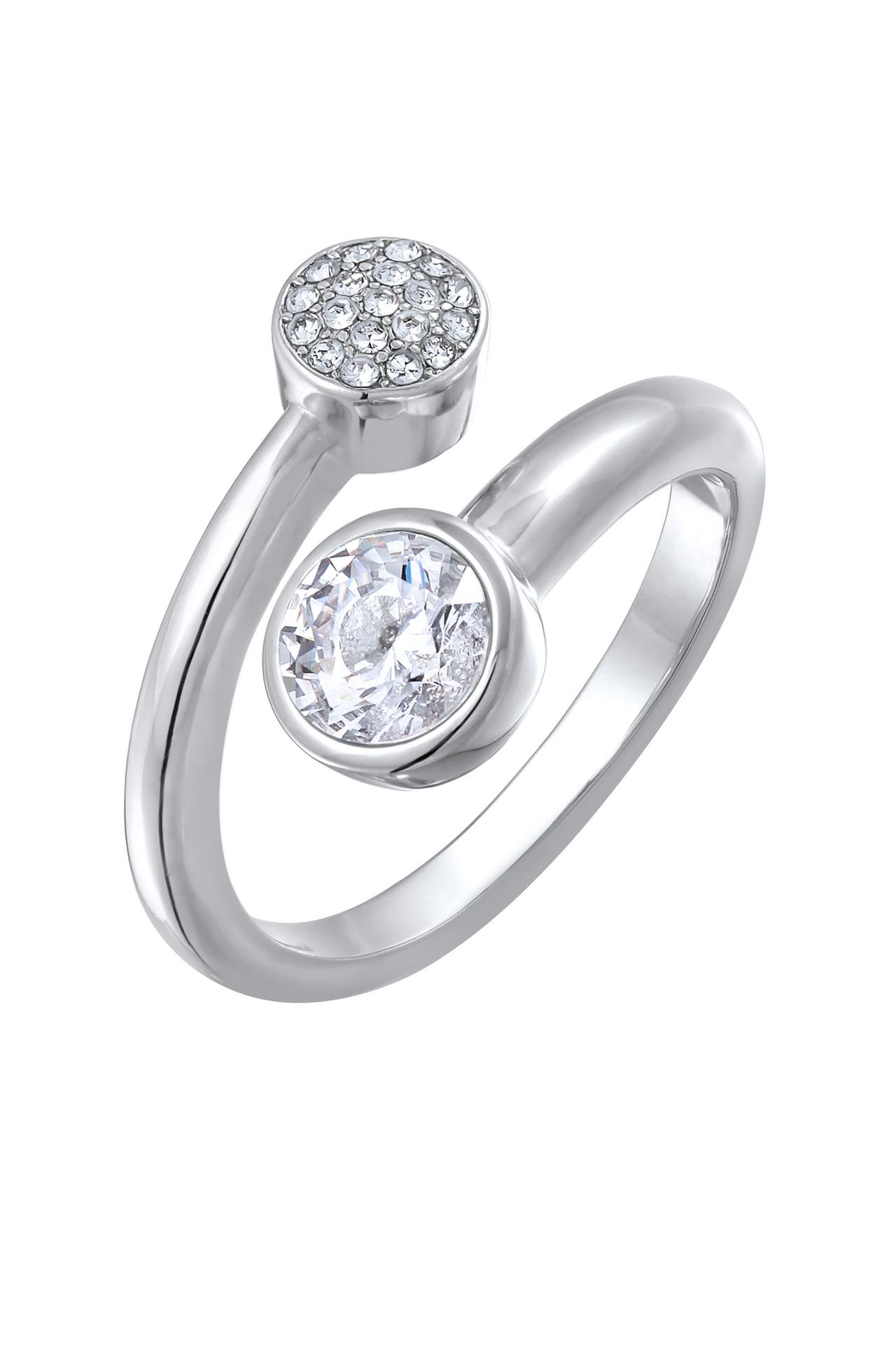 ELLI Ring Wickelring Kristalle Silberfarben Silber, Bild 1