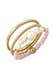 Ring Glasbeads Süßwasserperlen 3er Set 925 Silber Gold
