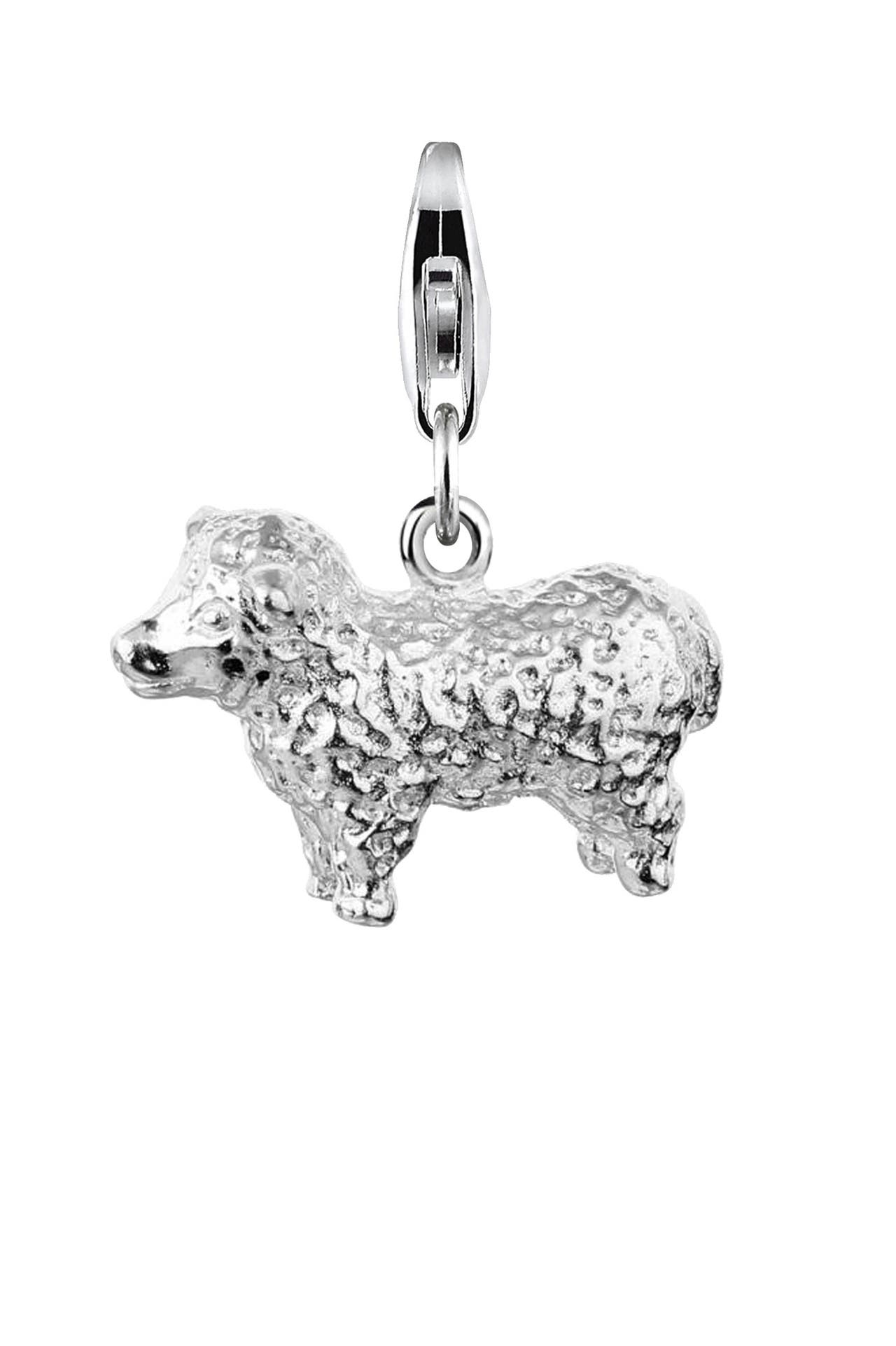 NENALINA Charm Schaf Natur Tierfreund Lamm 925 Silber, Bild 1