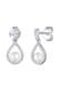 Ohrringe Süßwasserperle Zirkonia 925 Silber Silber