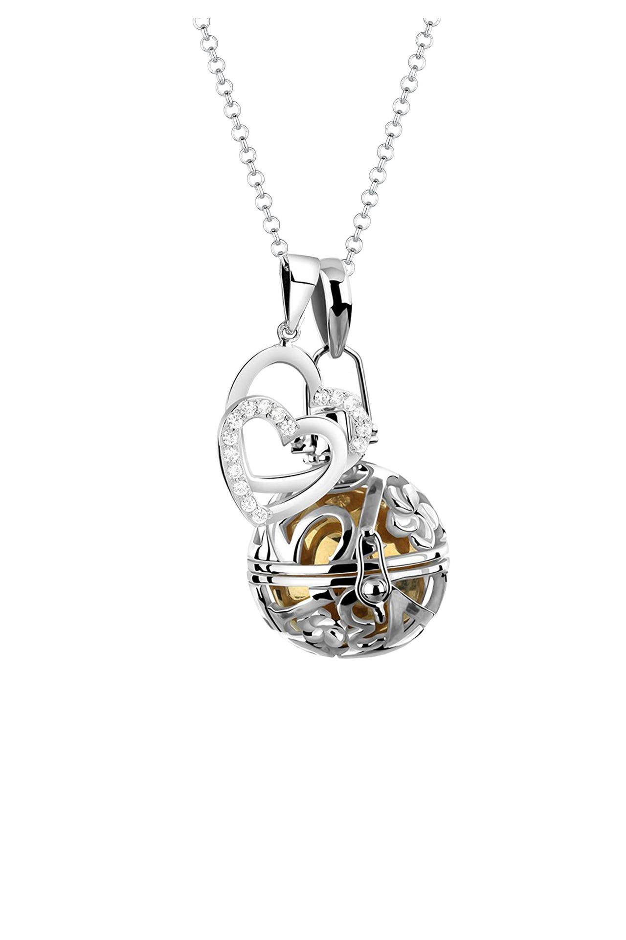 NENALINA Kette Engelsflüsterer Zirkonia Herz Liebe 925 Silber Silber, Bild 1