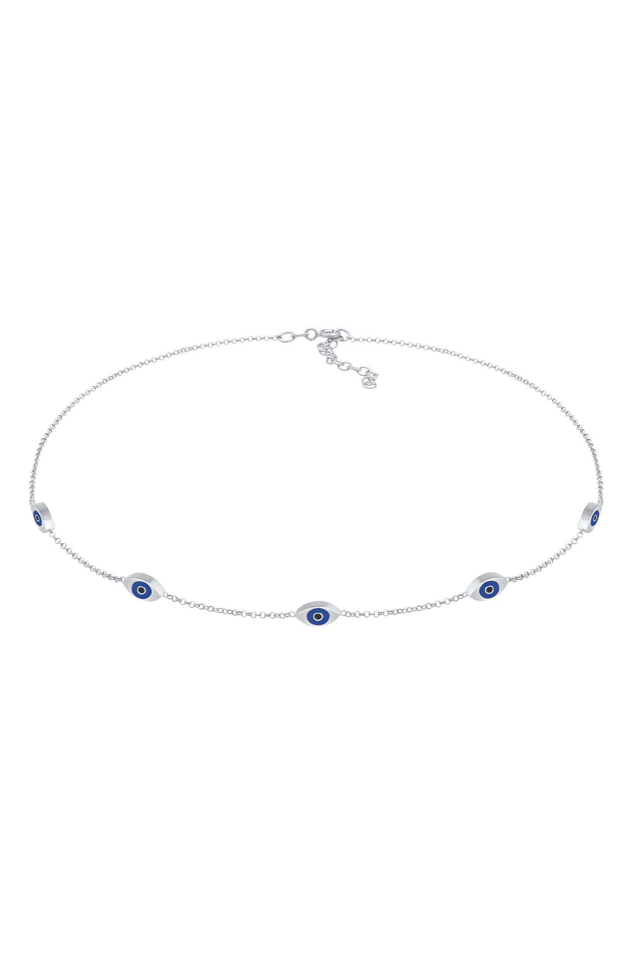 ELLI Kette Choker Evil Eye Emaille 925 Silber Silber, Bild 1