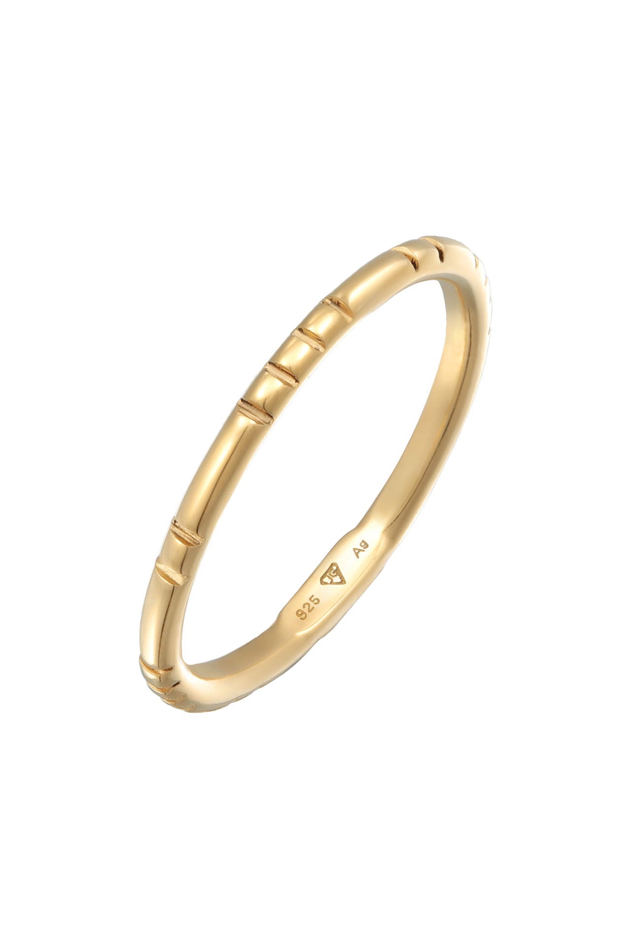 ELLI Ring Stapelring Stacking Bandring 925 Silber vergoldet, Bild 1