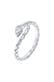 Ring Schlange Snake Verstellbar 925 Silber Silber