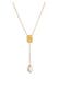 Kette Y-Kette Barock Perle Organic Zeitlos 925 Silber Gold