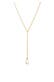 Kette Y-Kette Muschelkernperle 925 Silber Gold