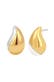 Ohrringe Ohrstecker Tropfen Bicolor 925 Sterling Silber vergoldet Zweifarbig