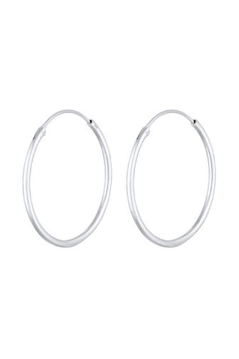 ELLI Ohrringe Creolen Rund Basic Klassisch 925 Silber Silber