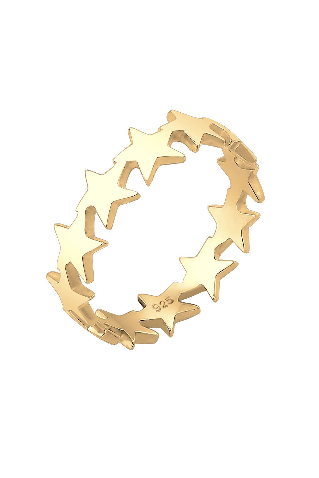 ELLI Ring Sterne Star Astro 925 Silber Gold, Bild 1